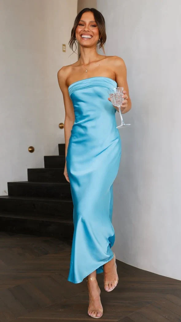 Strapless Elastic Backless Sexy Dress - Image 10