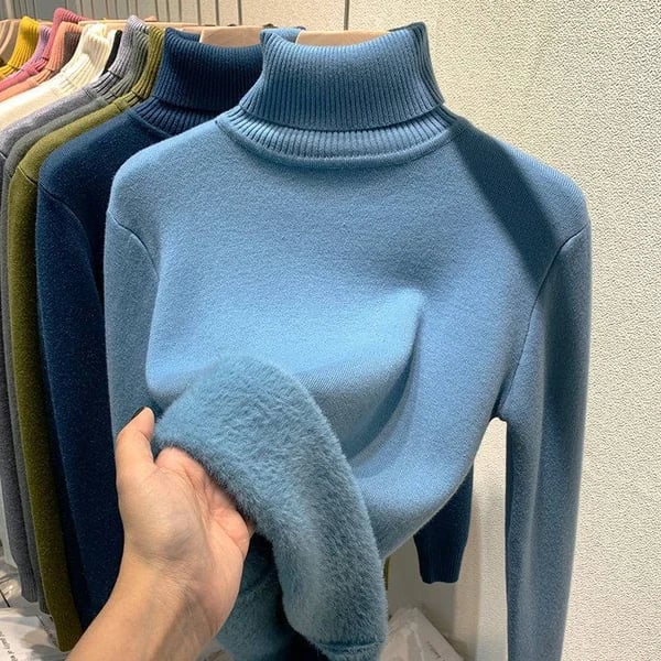 š„HOT SALE - Cozy Women's Turtleneck Fleece Pullover Sweater - Image 11