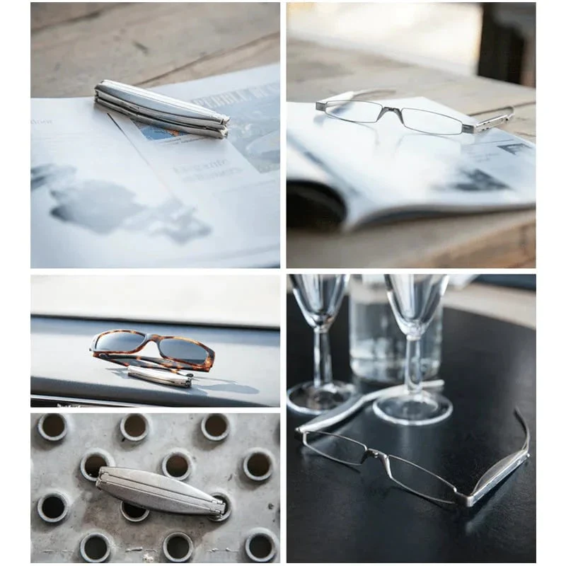 Ultra Light Titanium Material Screwless Foldable Reading Glasses - Image 4
