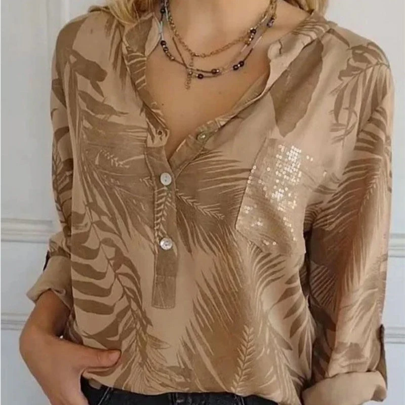 💕Women's Fashion V-Neck Printed Top - Buy two and get free shipping! - Image 3