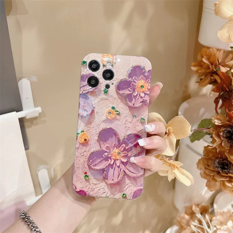 Hot selling vintage oil painting flowers for iPhone case - Image 12