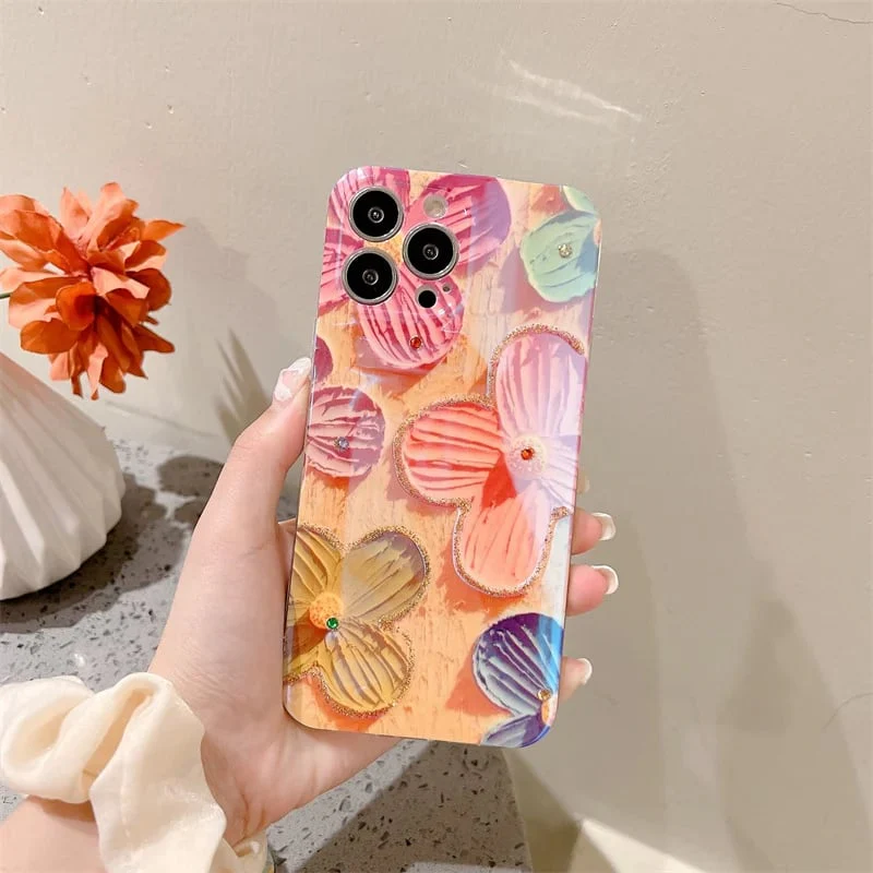 Hot selling vintage oil painting flowers for iPhone case - Image 13