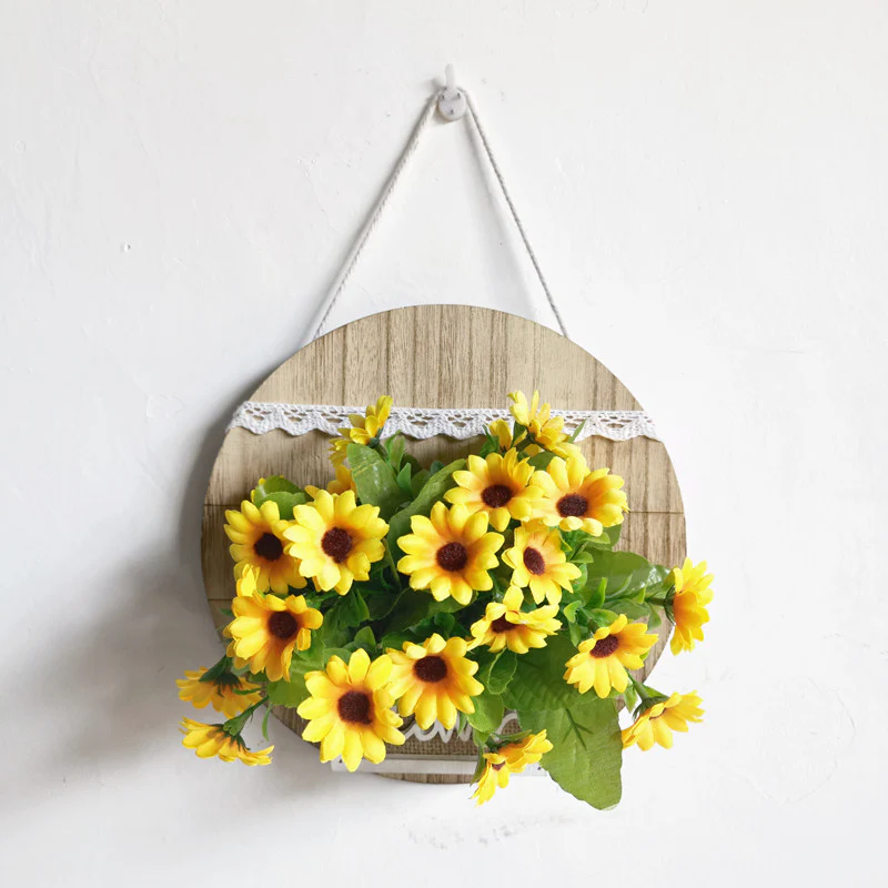 Wall Decorative Wooden Box Flower Basket - With Decorative Bouquet 🔥 (Promotion 50% Discount) - Image 8