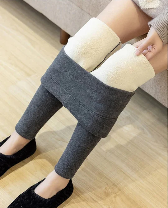 2023 Hot Sale Casual Warm Winter Solid Pants - Image 6