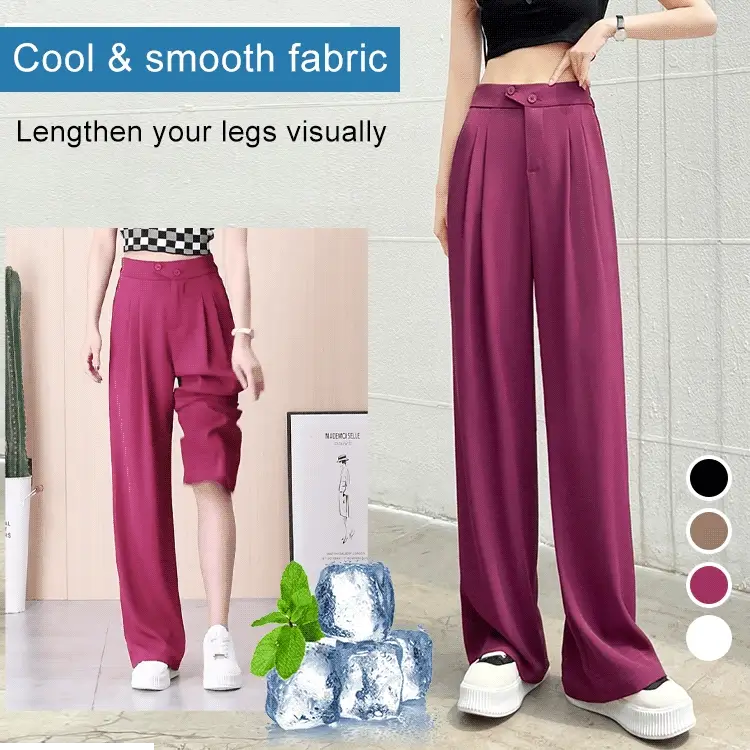 Woman's High waist wide leg pants  Loose Pants - Image 3