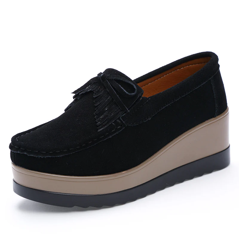Women Tassel Moccasins Platform Shoes - Image 5