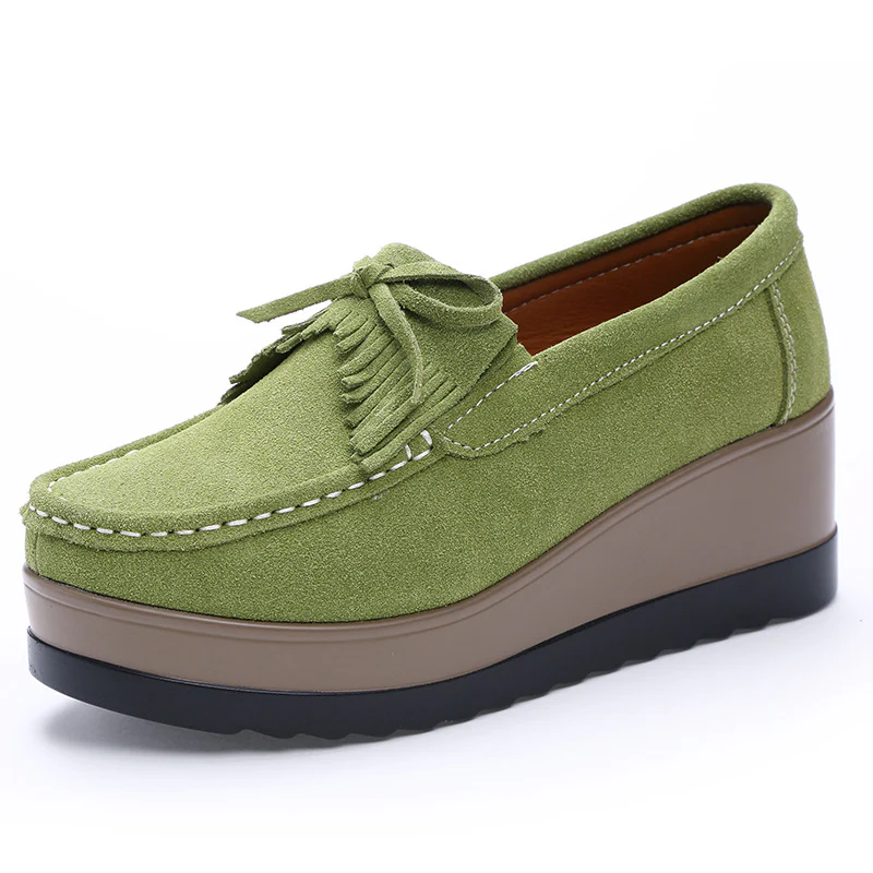 Women Tassel Moccasins Platform Shoes - Image 6