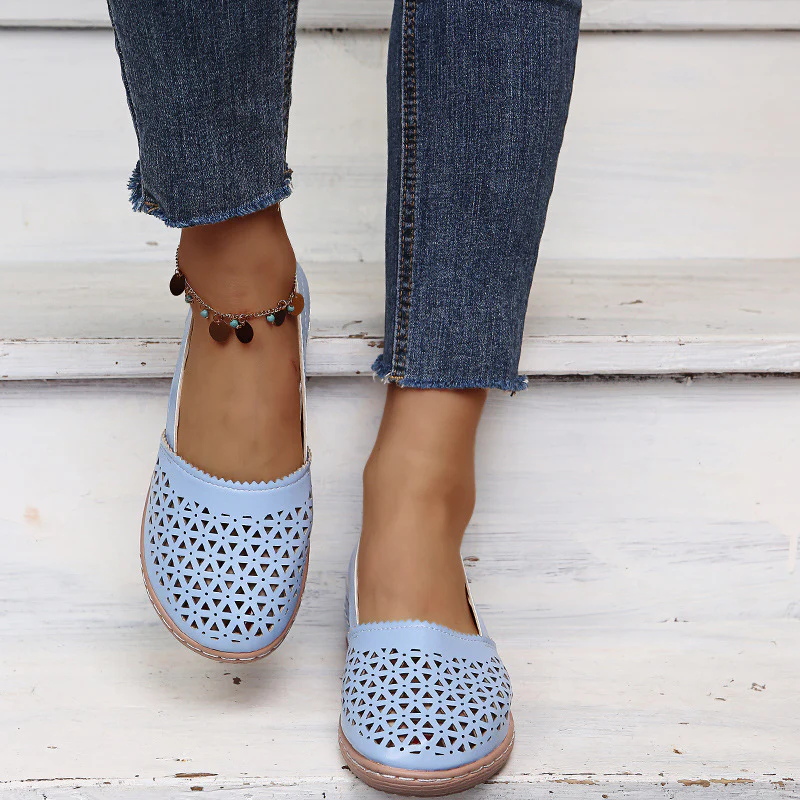 Women🧡Wedges Orthopedic Hollow Out PU Summer Vintage Sandals - Image 12