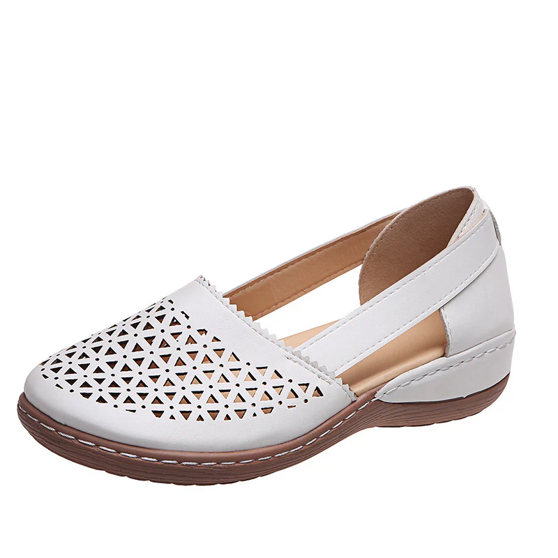 Women🧡Wedges Orthopedic Hollow Out PU Summer Vintage Sandals - Image 3