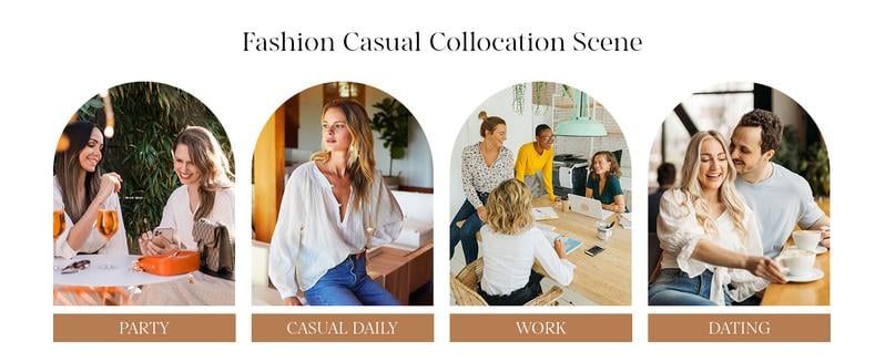 Womens Tunic Tops V Neck Casual Loose 3/4 Sleeve Shirts Dressy Blouses Tops Overiszed T Shirts - Image 15
